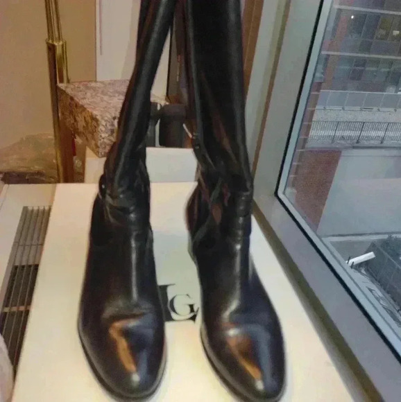 Luca Grossi knee high black boots 40 gently used - Picture 2 of 16